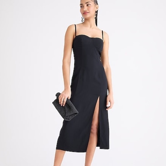 J. Crew Dresses & Skirts - J crew fitted crepe bustier dress black